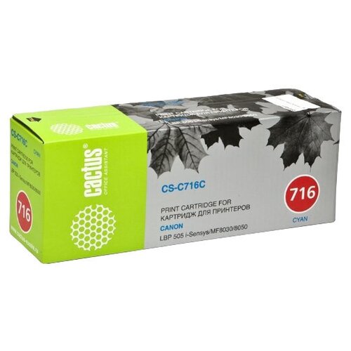 Cartridge toner Cactus CS-C716C cyan (1500p.) for Canon i-Sensys MF8030/MF8030cn/MF8050/LBP 5050