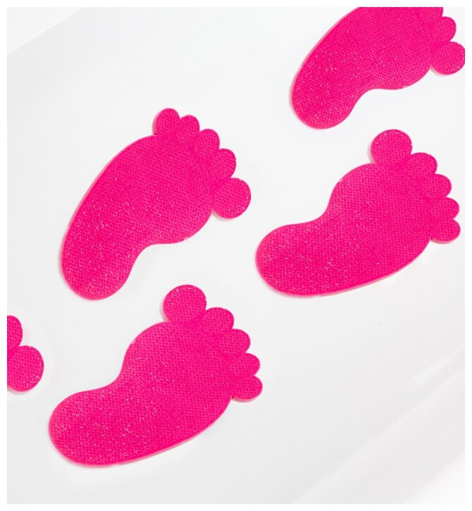 Everyday Baby Коврик для ванной с индикатором температуры, розовый - фото №3