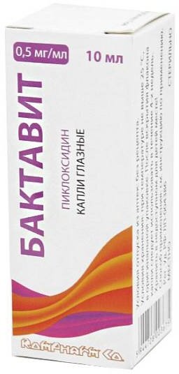 Изображение Бактавит гл. капли фл.- капельница, 0.5 мг/мл, 10 мл