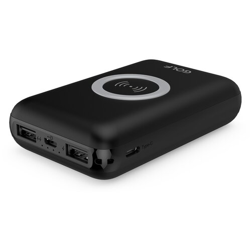 фото Внешний аккумулятор golf w9/powerbank 10000 mah,2.1a/черный