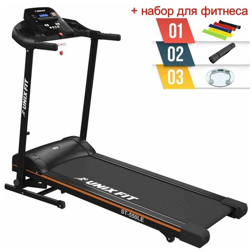 фото Беговая дорожка unix fit st-550le + набор для фитнеса unixfit