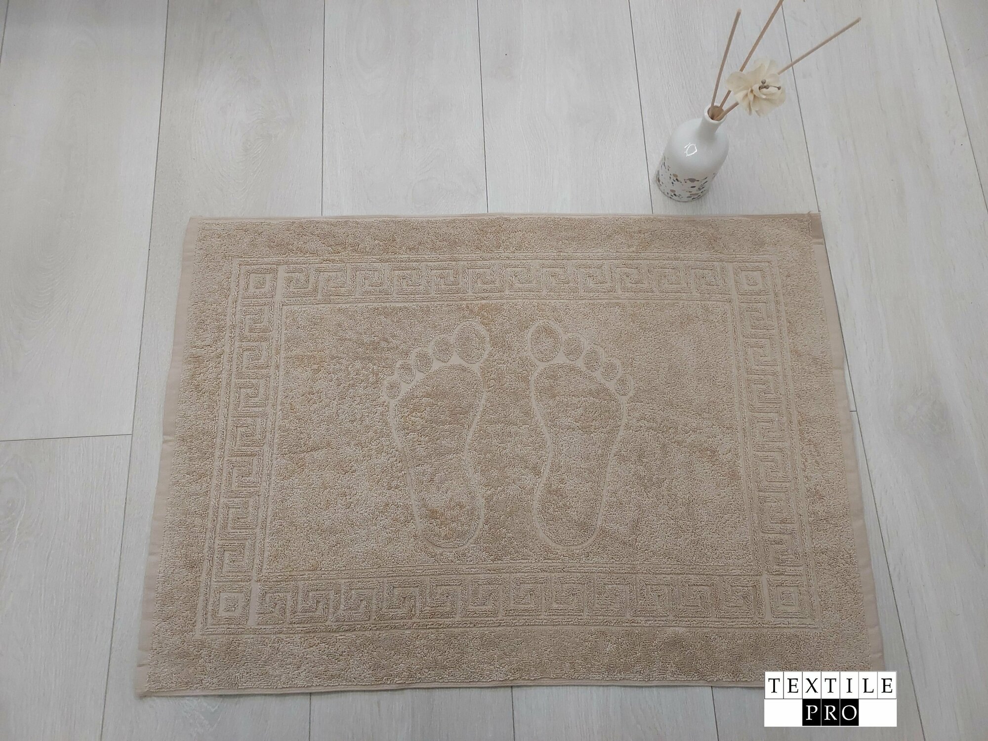 фото Коврик-полотенце для ног 50*70 (бежевый)