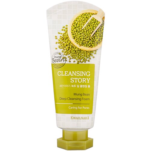 Kwailnara пенка для умывания Cleansing Story Mung Bean, 120 мл, 120 г