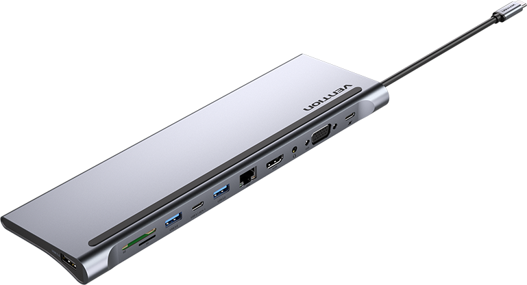 Хаб USB Vention USB Type-C 11 в 1 THTHC