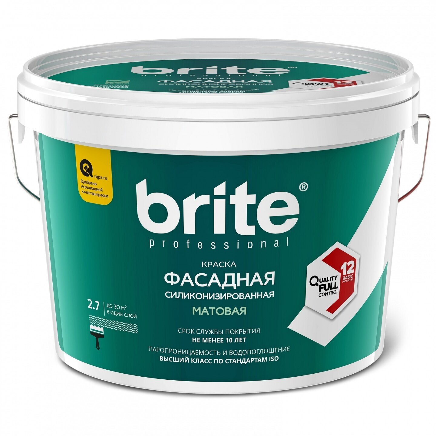 Краска акриловая brite Professional фасадная силиконизированная