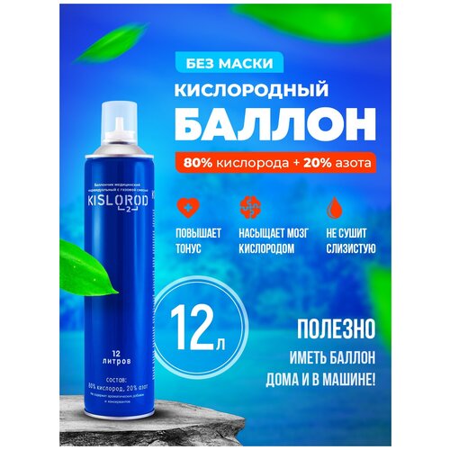 Кислородный баллончик Prana Kislorod K12L без маски 12 л