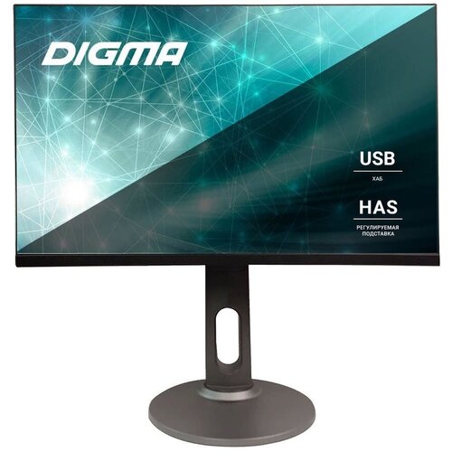 Монитор Digma DM-MONB2408 23.8, черный и серебристый монитор игровой digma gaming dm mong2450 23 8 черный