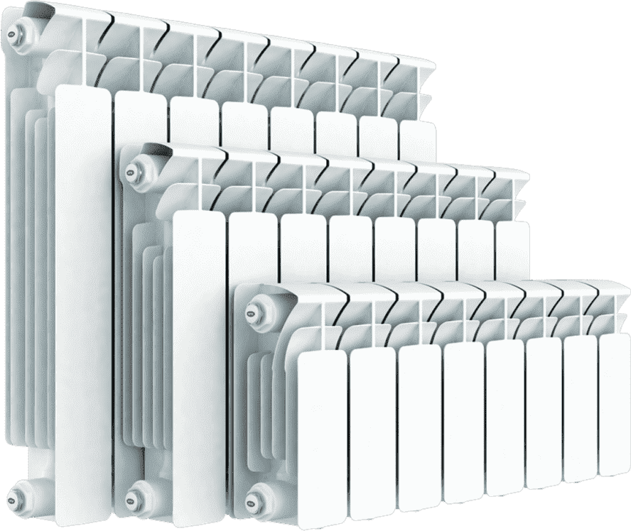 Радиатор биметаллический Rifar Base 350/90 10 секций нижнее правое подключение