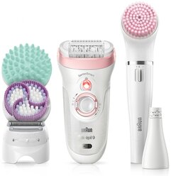 Эпилятор Braun 9-995 BS Silk-épil Beauty Set 9 белый/розовый