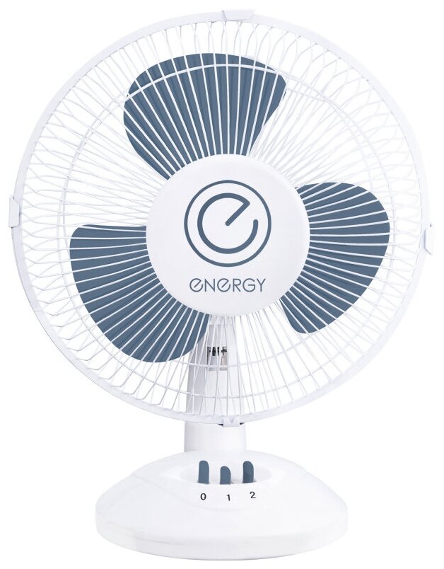 Настольный вентилятор Energy EN-0605, белый/синий - фотография № 1