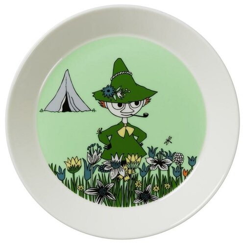 Тарелка Arabia Moomin 19 см зеленая