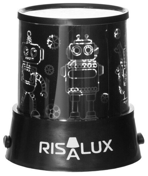 Ночник-проектор "Роботы" LED USB/от батареек черный 10,8х10,8х11,5 см - фотография № 14
