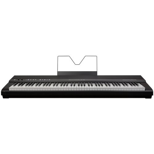 korg b2 wh цифровое пианино взвешенная клавиатура 12 тембров педаль адаптер питания в комплекте цвет черный полифония 120 Компактное цифровое пианино ROCKDALE Nocturne