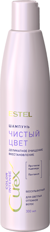 ESTEL Шампунь Сurex Color Intense Чистый Цвет для Светлых Оттенков Волос, 300 мл