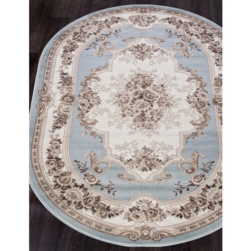 Ковер россия Ковер Овальный на пол в гостиную в спальню 200х400 см классический ворс 10 мм 296201