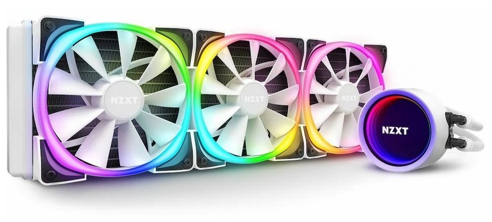 Жидкостная система охлаждения NZXT Kraken X73 RGB 360mm AIO Liquid Cooler with RGB, White