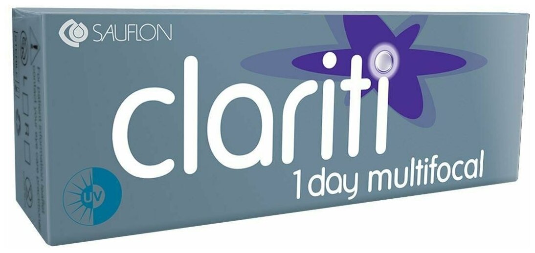 CLARITI 1 day Multifocal 30 шт LOW -03.50 R 8.6 прозр.