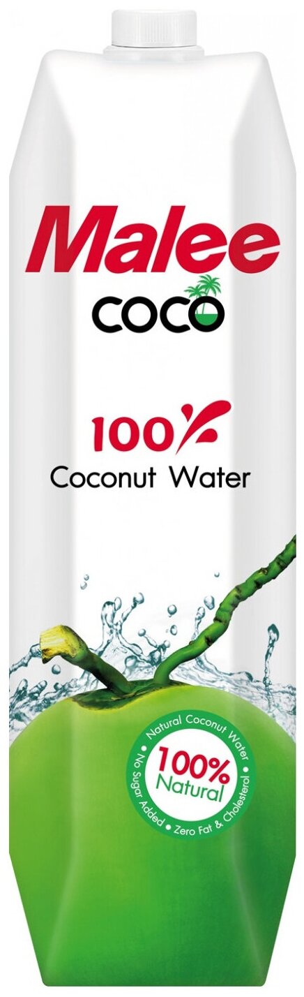 Вода кокосовая Malee натуральная, без сахара, 1000 мл - фотография № 2