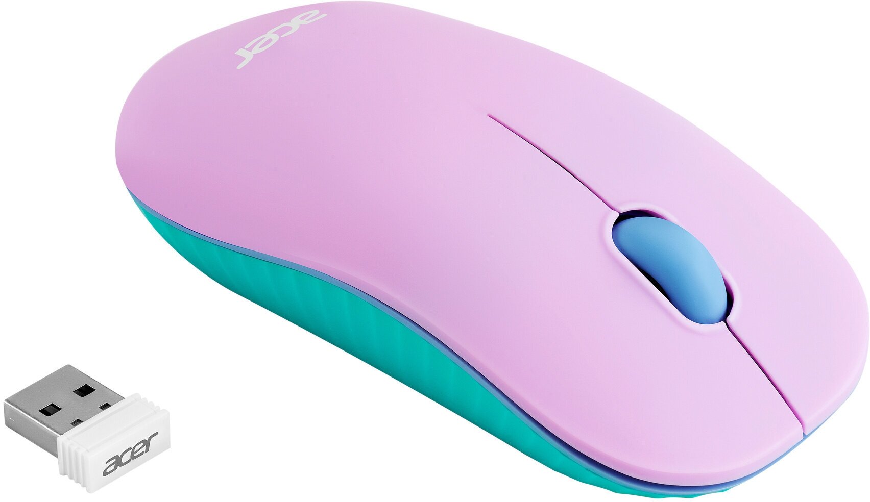 Мышь беспроводная Acer OMR200 фиолетовый (ZL MCEEE021)