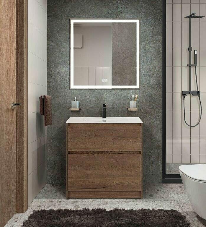 Тумба под раковину напольная BelBagno KRAFT39-600/390-2C-PIA-RT Rovere Tabacco - фотография № 2