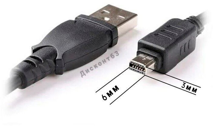 USB кабель CB-USB5, CB-USB6, CB-USB8 для фотоаппаратов Olympus 12pin(Caution89765433)