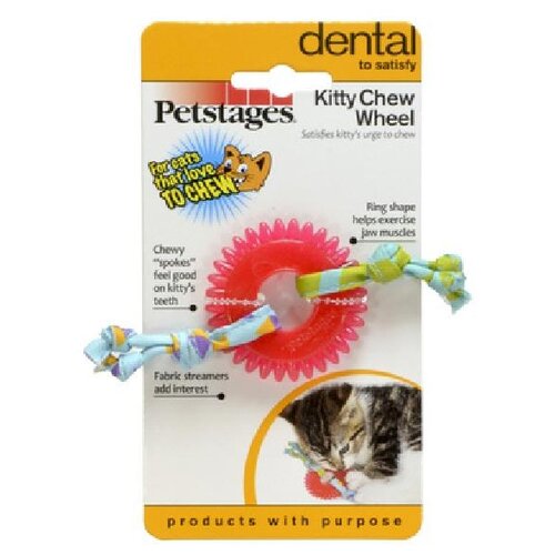 Petstages Игрушка для кошек Dental орка колесико | Kitty Chew Wheel 0,012 кг 38922 (2 шт) petstages игрушка для кошек dental орка колесико 1шт