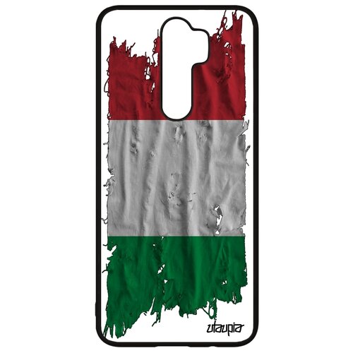 фото Чехол для мобильного xiaomi redmi note 8 pro, "флаг италии на ткани" страна патриот utaupia