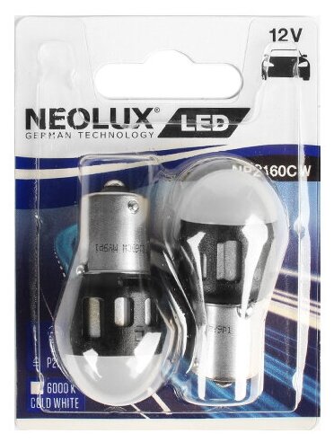 Лампа автомобильная LED COLD WHITE NEOLUX NL-2160CW-2бл