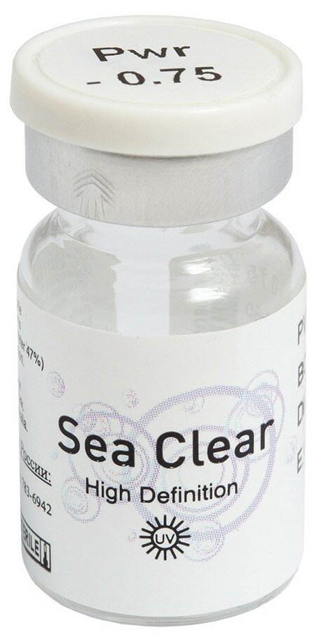Gelflex контактная линза Sea Clear Vial (1 линза) 8.6 -3.5