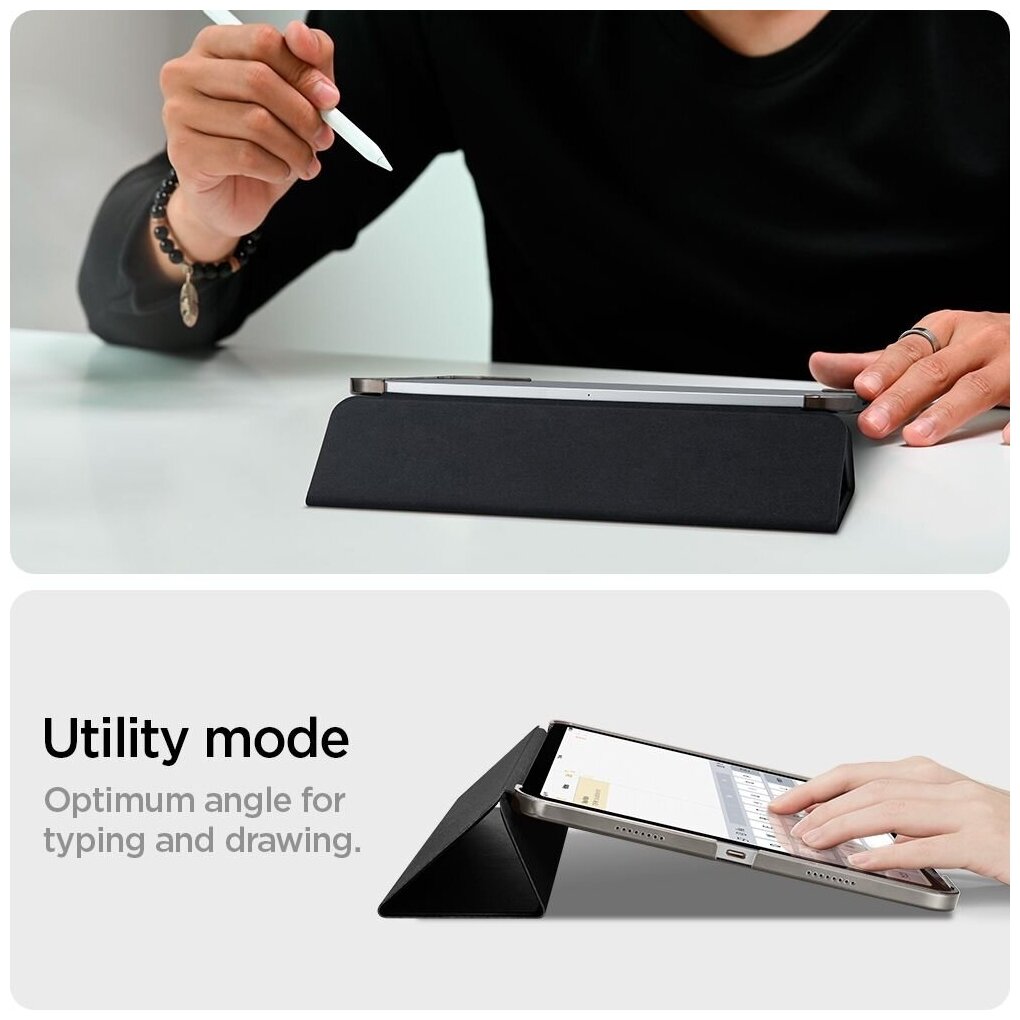 Чехол Spigen (ACS02887) для iPad Pro 11'' 2021 (Black) - фото №4