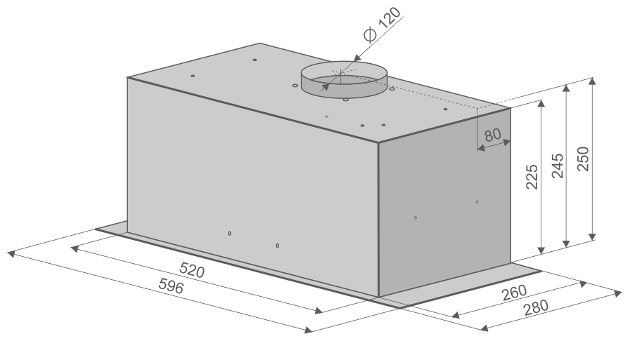 Вытяжка Konigin Skybox Black Glass 60 - фотография № 10