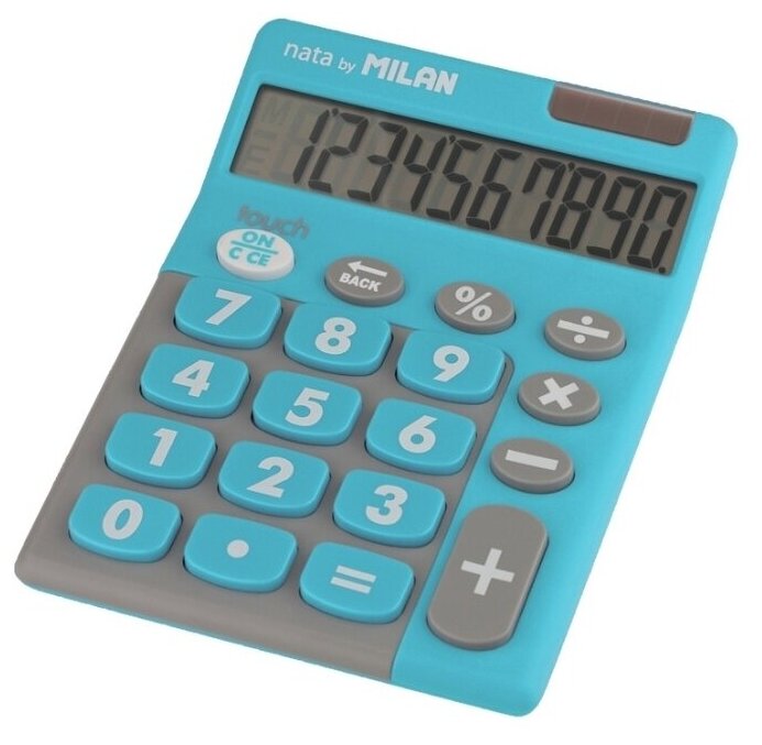 Калькулятор настольный компактный Milan 10раз. чехол дв.пит гол 150610TDBBL