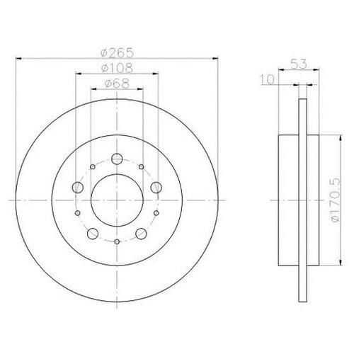 фото Тормозной диск hella 8dd 355 102-261