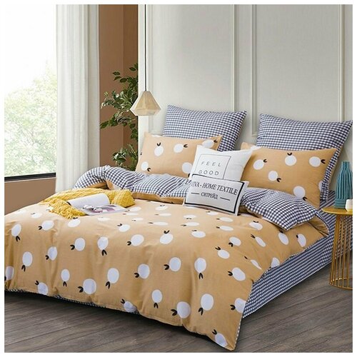 Постельное белье сатин Christin 427 2 спальное, нав. 50х70 см