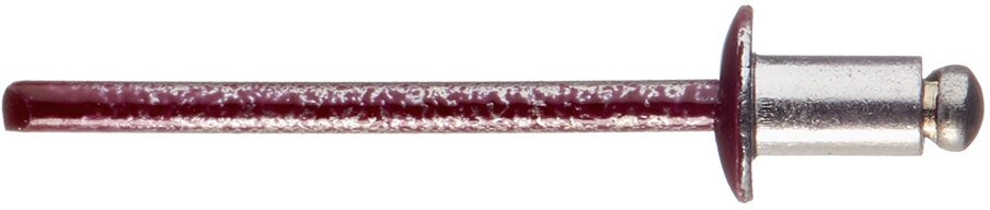 Заклепка вытяжная 40x6 мм алюминий/сталь красная RAL 3005 (100 шт.)