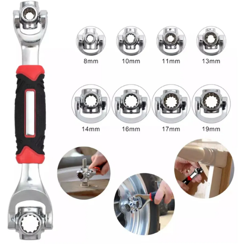 Solozar Универсальный ключ 48 IN 1 Tiger Wrench RST-2197 reener adjustable wrench universal spanner household enlarge open bathroom wrench key nut wrench plumbing manual repair tools