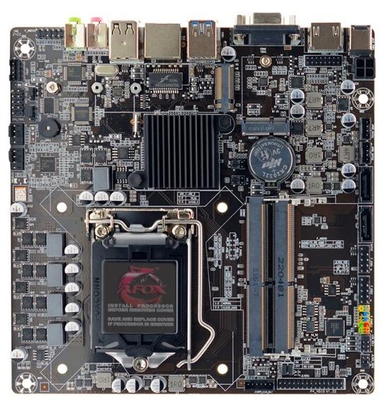 AFOX Motherboard Intel® H510 INTEL® Socket 1200, 1000M lan, Mini-ITX (17 x17cm) (AFH510-MI) (785556)