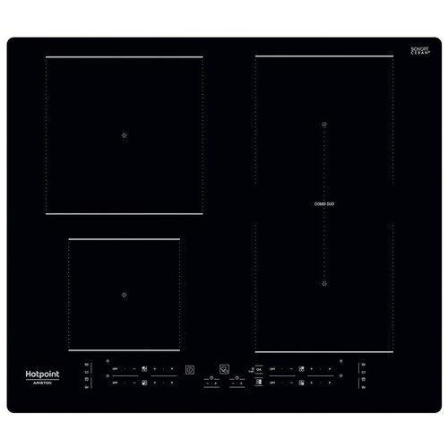Индукционная варочная панель Hotpoint HB 4860B NE, цвет панели черный, цвет рамки черный