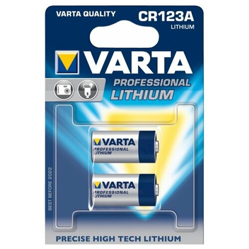 Батарейка литиевая Varta CR123A LITHIUM батарейка varta professional lithium 6205 cr123a bl1