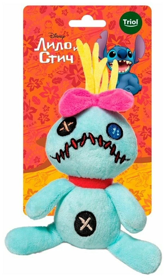 Игрушка для собак TRIOL мягкая Disney Stitch «Кукла», 120мм - фотография № 1