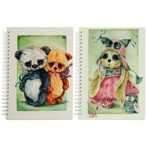 Скетчбук для зарисовок А5, 60 листов на гребне 