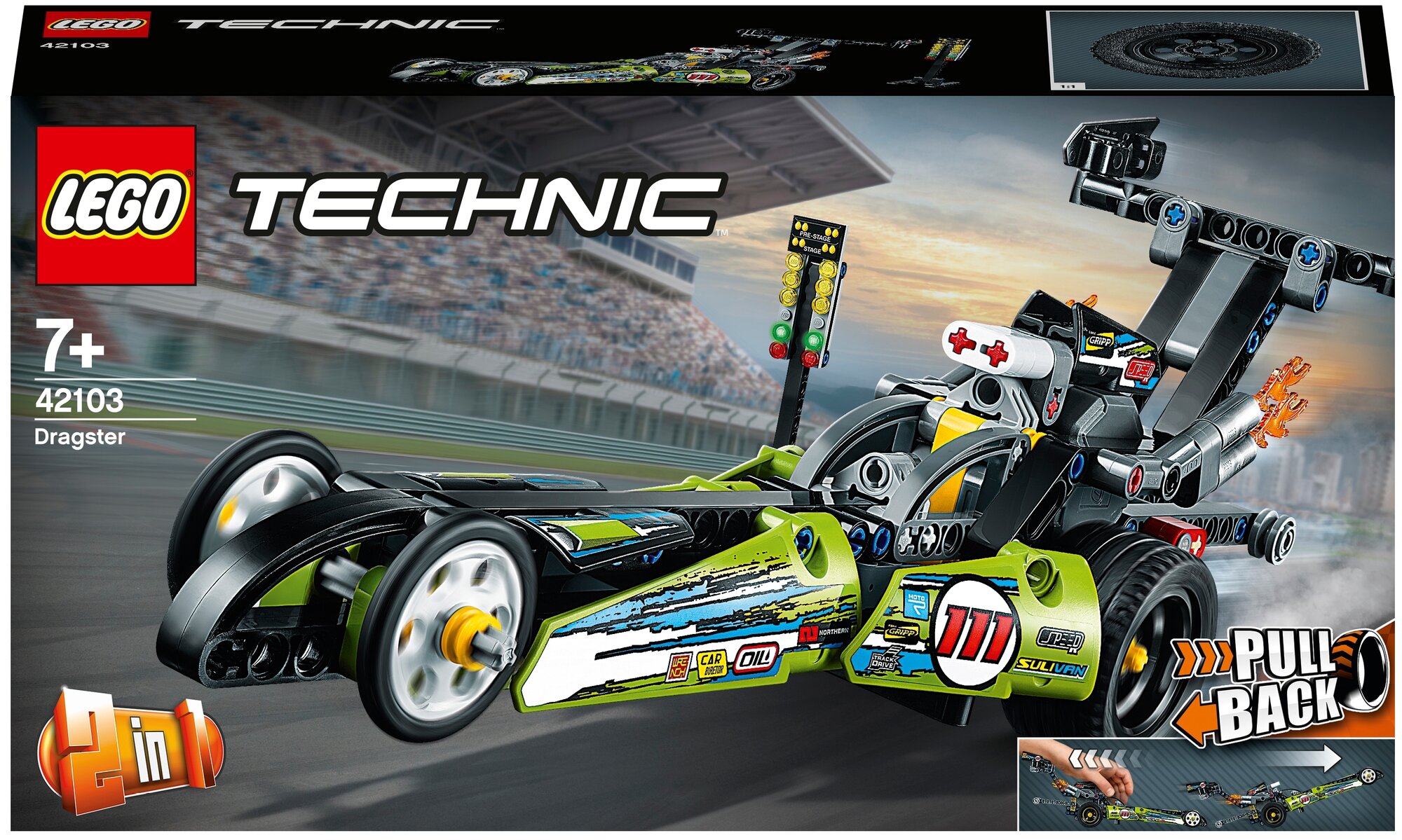 Lego Конструктор LEGO Technic 42103 Dragster