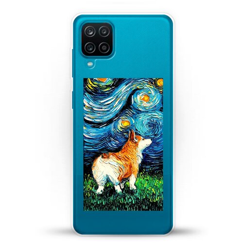 фото Силиконовый чехол корги ван гога на samsung galaxy a12 andy & paul