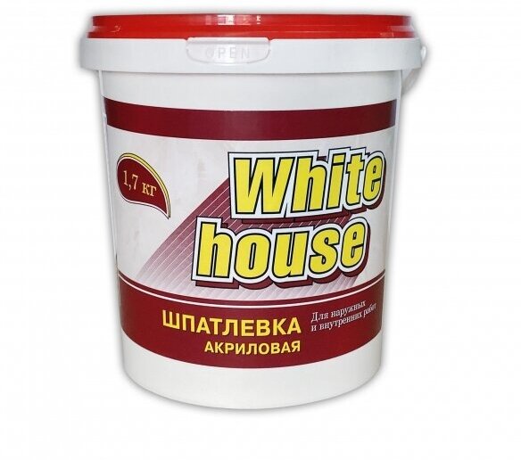 Шпатлевка универсальная для наружных и внутренних работ White House 1,7 кг - фотография № 6