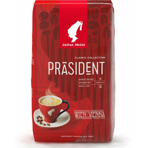 Кофе в зёрнах JULIUS MEINL "Prasident Classic Collection", 1000 г, 89933