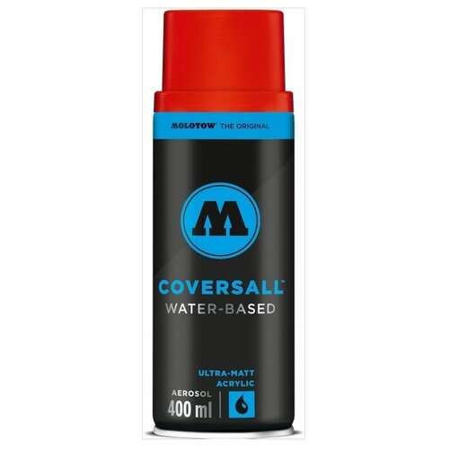 Аэрозольная акриловая краска для граффити и дизайна Molotow Coversall Water Based #403 / 358403 pure black