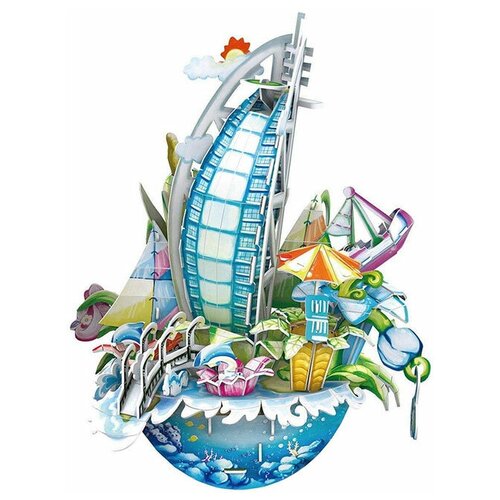 Пазл CubicFun Городской пейзаж Дубаи (OC3202h), 57 дет., 21х25х27 см