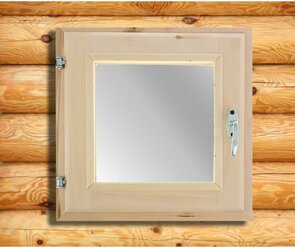 Окно, 40×40см, двойное стекло липа 9870318