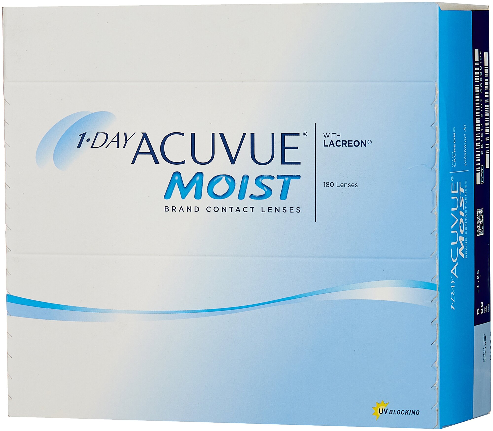   1 DAY Acuvue MOIST (180 pack), 9,0, -4,25