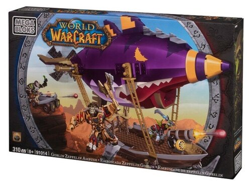 Конструктор Mega Bloks World of Warcraft 91014 Летающий корабль Гоблина, 310 дет.
